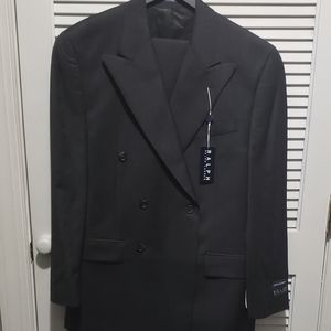 Ralph Lauren Mens 40R Double Breasted Suit NWT
